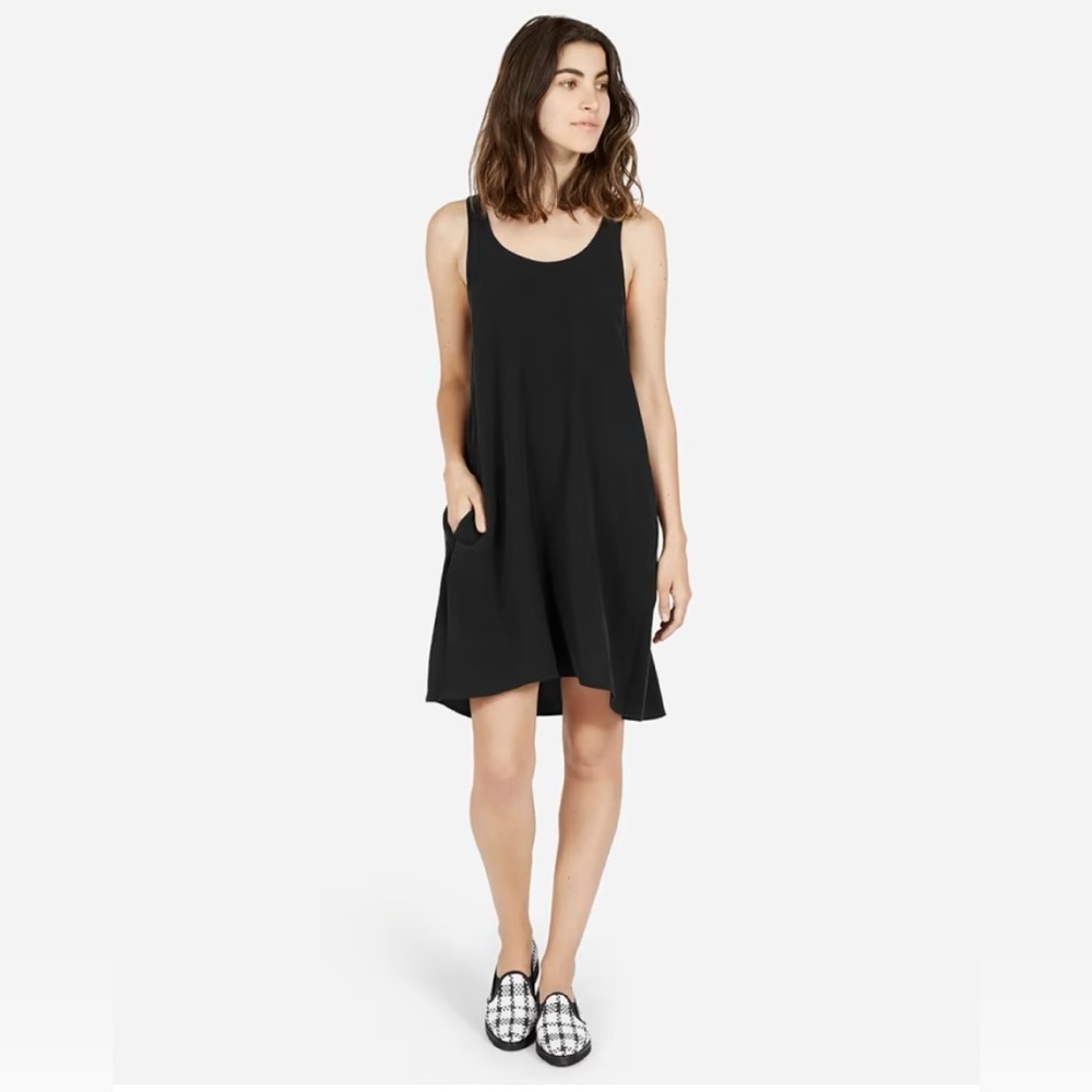 Everlane - The Silk Tank Dress - Black